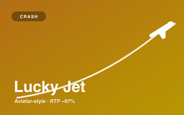 Lucky Jet crash game tile